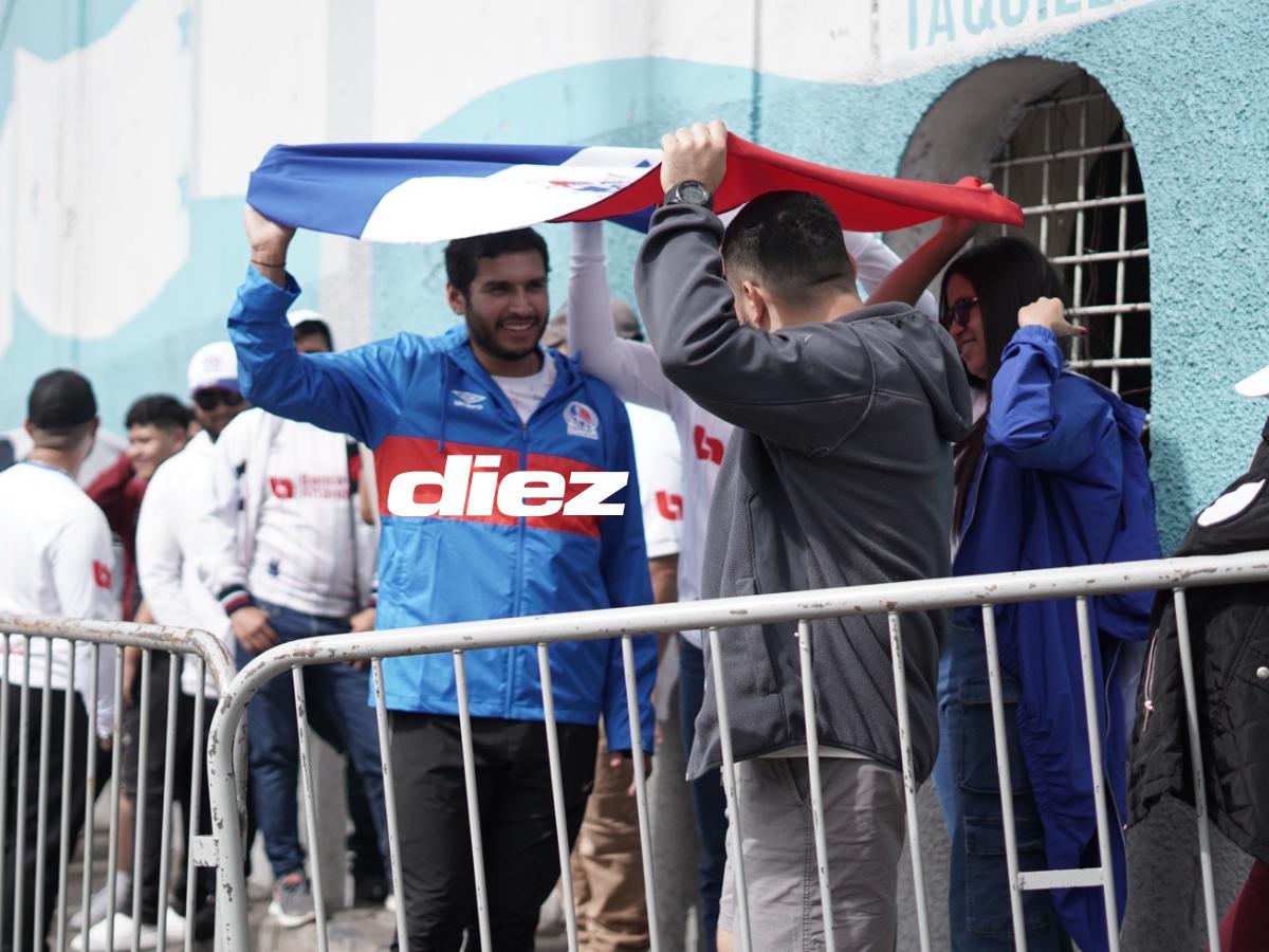 Final Olimpia-Motagua: ¡Ambientazo! Primeros aficionados en el Nacional, fiesta de la Ultra Fiel y bellas chicas