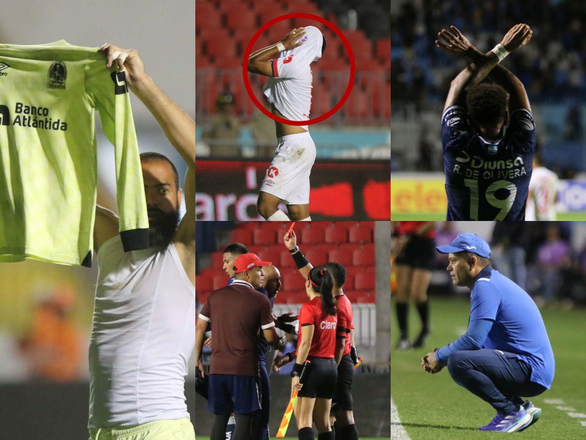 Bronca en Olimpia tras perder el clásico, dardo de Menjívar, la roja que nadie vio y la celebración del Motagua