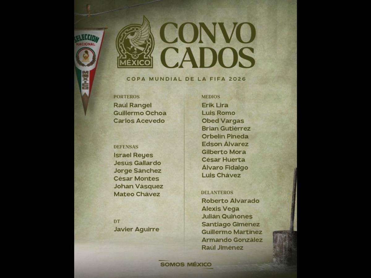 Se naturalizó y quedó fuera: las grandes ausencias de México para el Mundial 2026