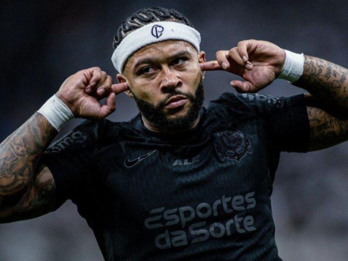 ¡Casi toda la prima! El millonario premio económico que ganó Memphis Depay por encima del Corinthians de Brasil
