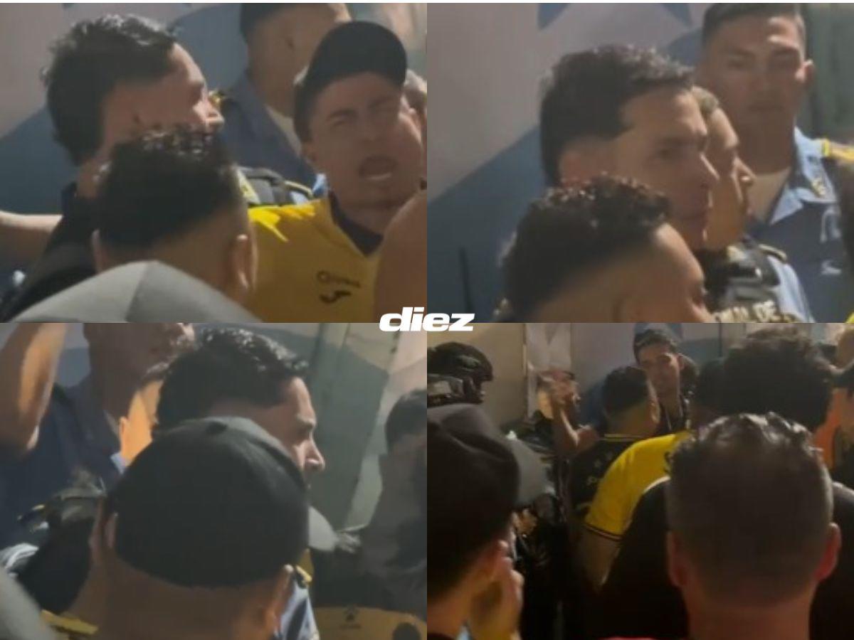 Bronca de aficionados con jugador de Real España afuera del Estadio Morazán y futbolistas aurinegros rompen en llanto