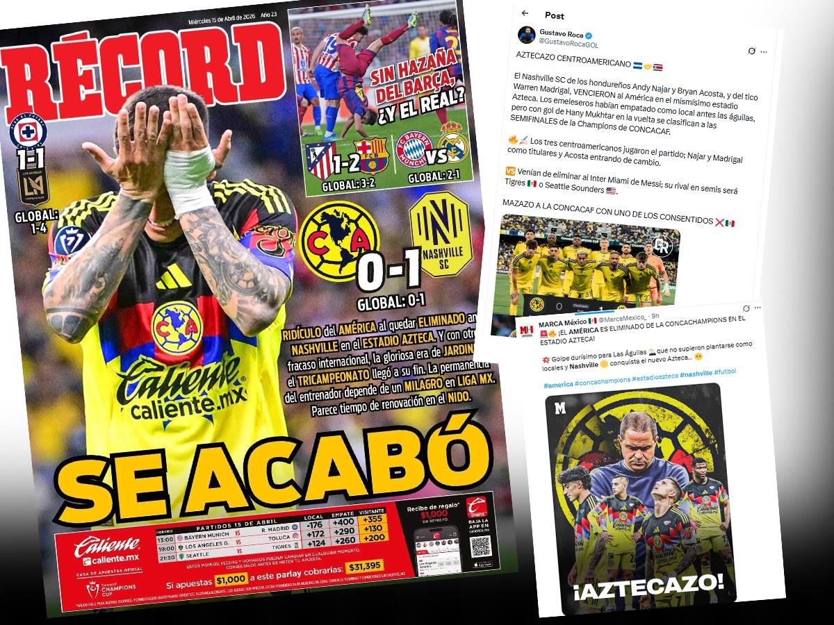América, eliminado en el Azteca: El elogio al hondureño Najar en pleno juego y la crítica de Faitelson y la prensa mexicana