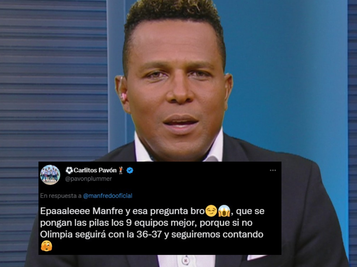 La contundente respuesta de Carlos Pavón a través de su cuenta de Twitter. El exartillero ve favorito a Olimpia.