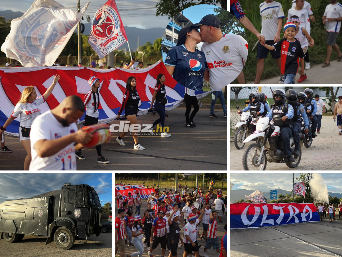 ¡Otro clásico en San Pedro Sula! Solo la Ultra Fiel y los fuertes operativos de la Policía en el Olímpico, nada más