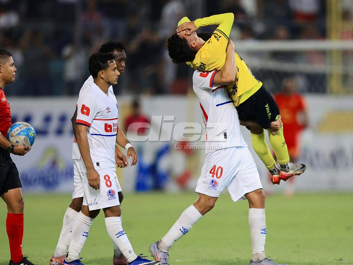 No se vio en TV: peleas entre dirigentes aurinegros y cuerpo técnico del Olimpia; los empujones y la furia del árbitro