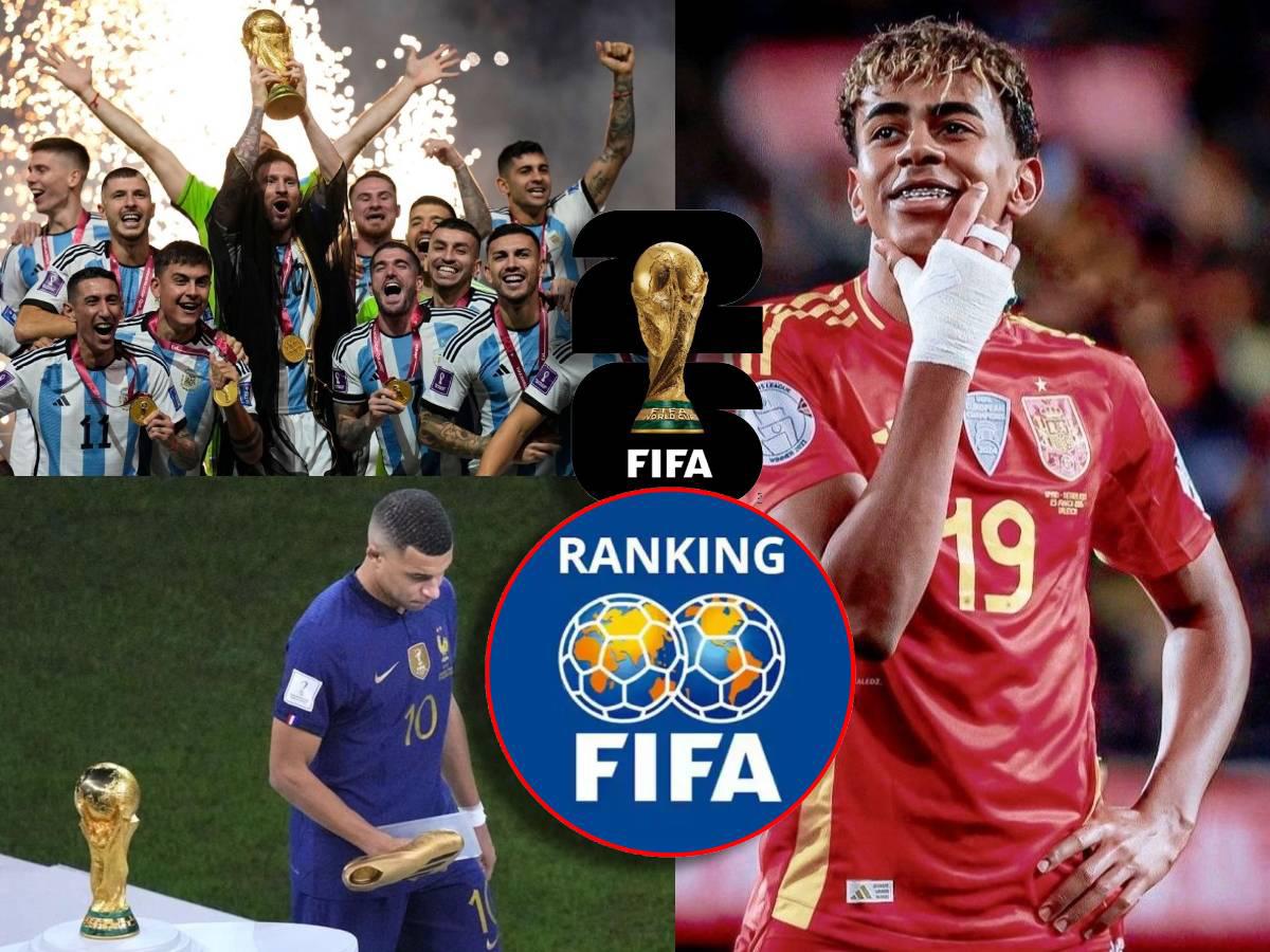 Lamine Yamal y España recetan duro golpe a Messi y Mbappé: así está el ranking FIFA a menos de 100 días del Mundial 2026