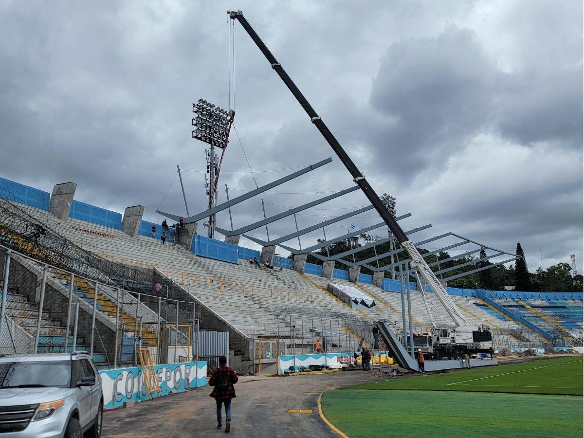 ¡Otro paso importante! Condepor anuncia finalización de trabes para el moderno techado de sol centro del Estadio Nacional