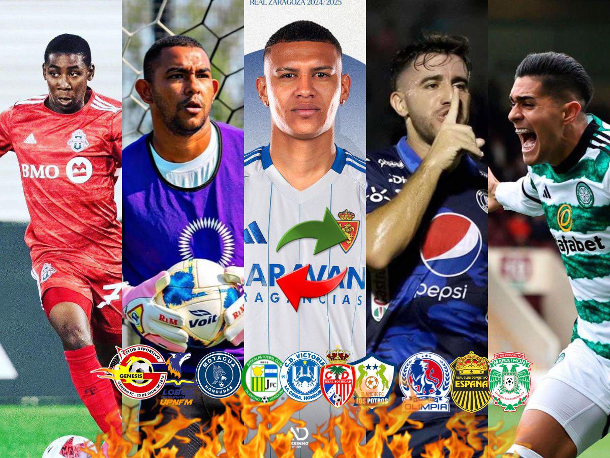 Fichajes: Bajas confirmadas en Real España y Olimpia, Motagua perdería volante y Kervin Arriaga tiene nuevo club