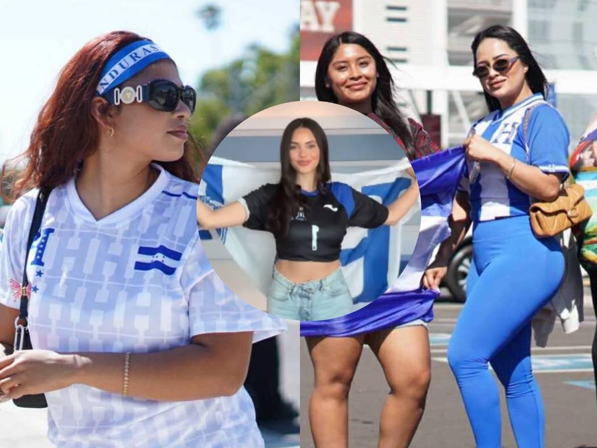 ¡Quiénes son las dos catrachas que se robaron las miradas! El Honduras vs México se engalana con hermosas aficionadas