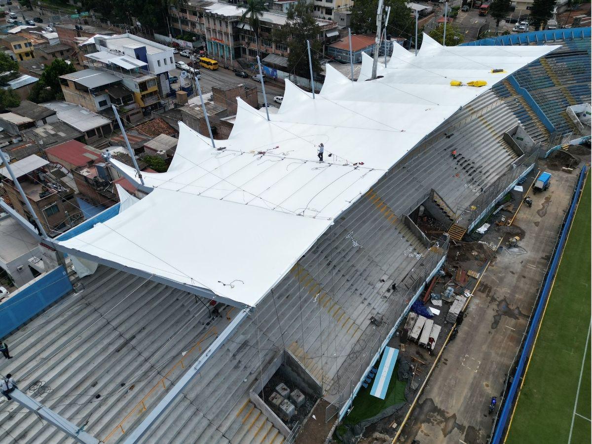 ¡Tecnología europea! Estos son los detalles de la impresionante membrana que tiene el nuevo techo del Estadio Nacional