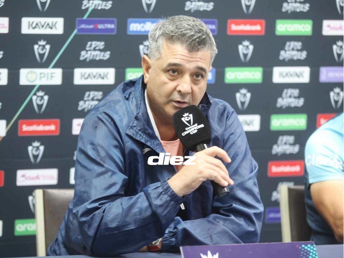 Diego Vázquez tras la eliminación del Motagua en Concacaf: “es complejo cuando vas en cucarachita y el otro en Ferrari”