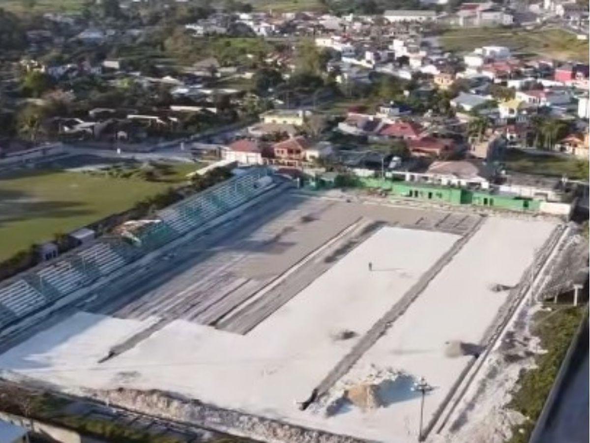 A todo vapor: Condepor muestra avances de la remodelación de exestadio de la Liga Nacional de Honduras