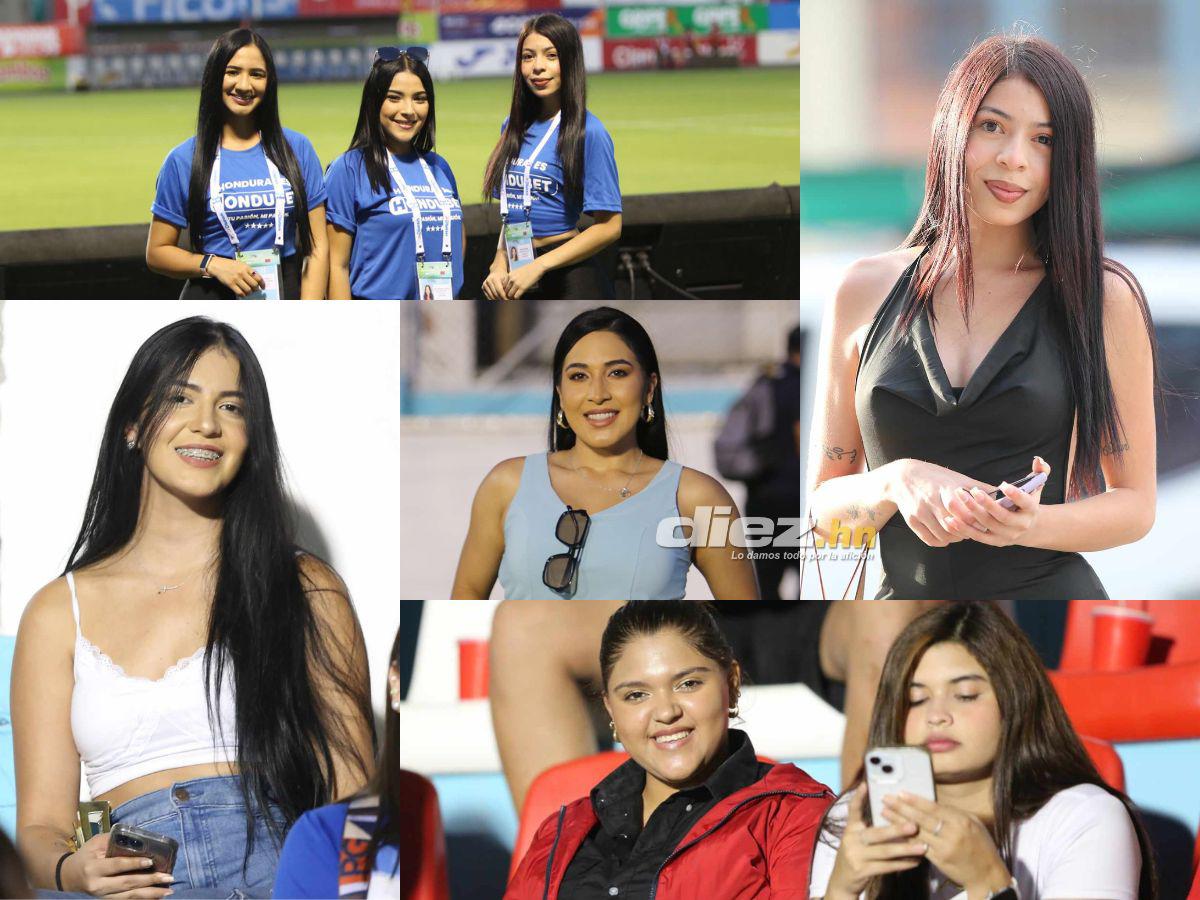 ¡Derroche de bellezas en el Nacional! Las lindas chicas que engalanaron la previa del Honduras vs Trinidad y Tobago