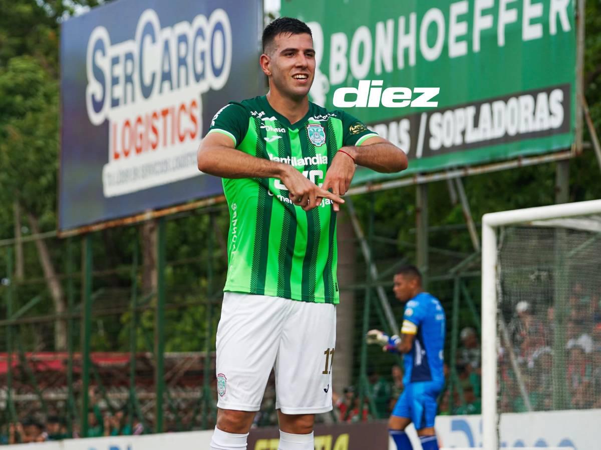 Nicolás Messiniti, la gran figura verdolaga contra Juticalpa FC.