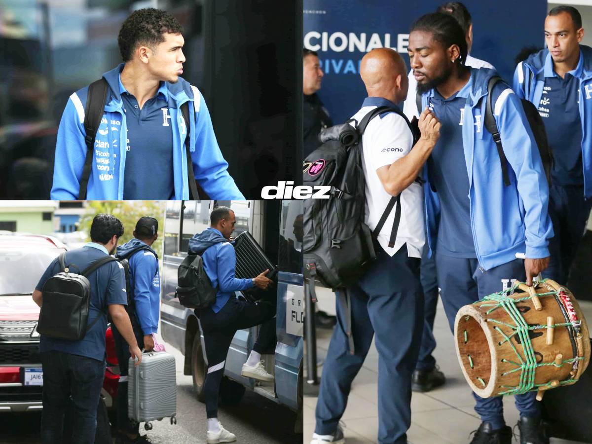 ¿Qué pasó con Rueda, Palma y Kervin? Cabizbajos llegan seleccionados, cuerpo técnico y directivos de Honduras
