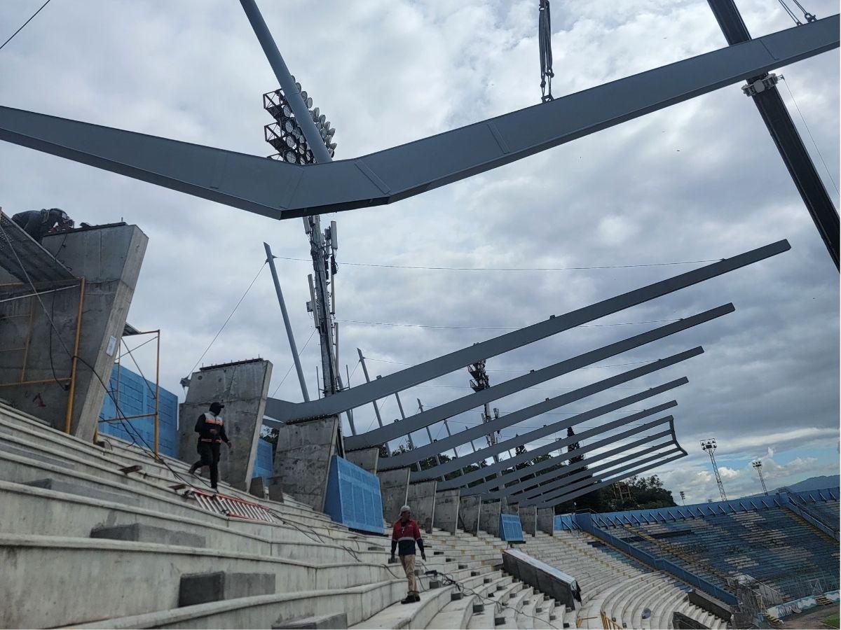 ¡Otro paso importante! Condepor anuncia finalización de trabes para el moderno techado de sol centro del Estadio Nacional
