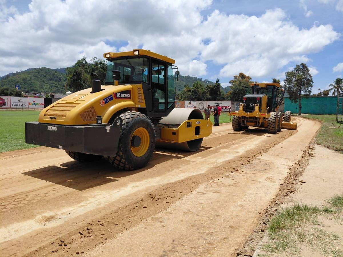 ¡Adiós al charco! Remodelan la pista del Estadio Marcelo Tinoco de Danlí