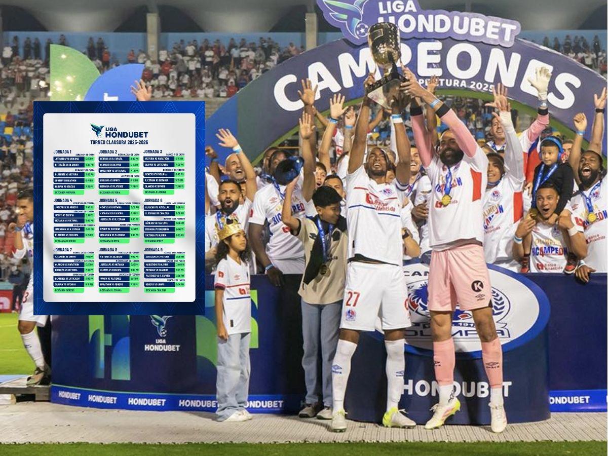 Oficial: Liga Nacional confirma sedes, fechas y horarios de la fecha 1 del torneo Clausura 2026