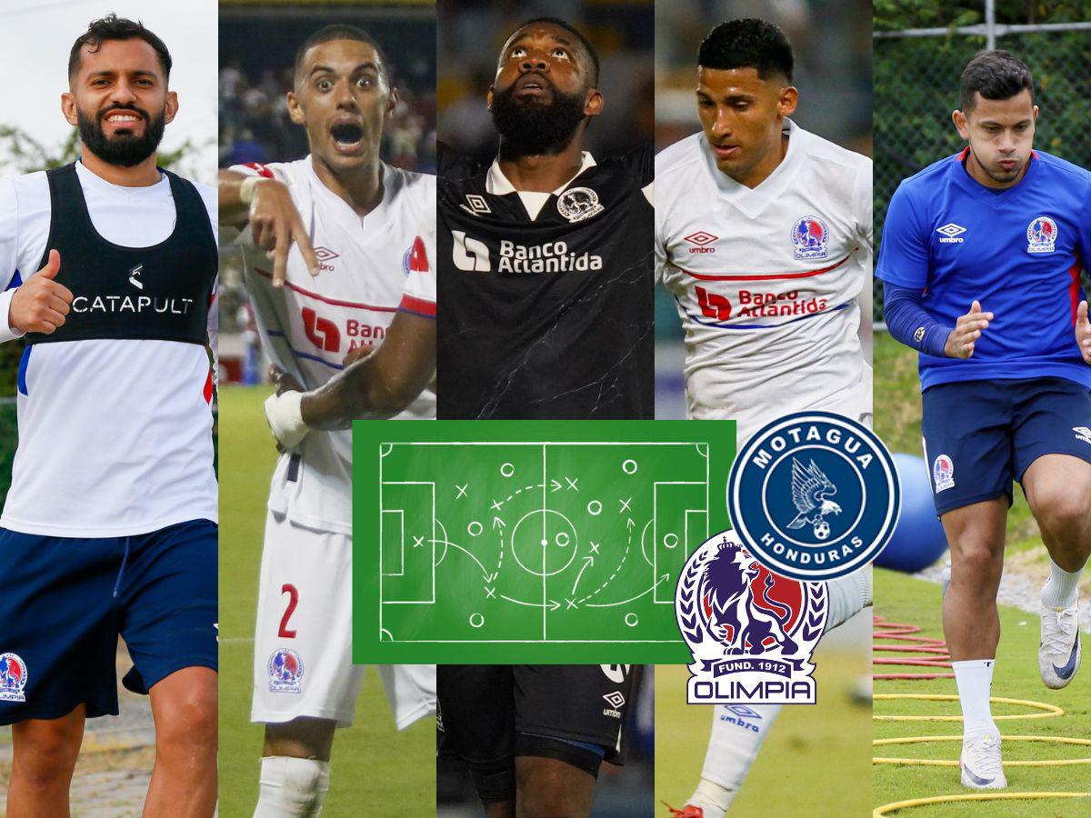 ¿Vuelve Jorge Álvarez? Así sería el 11 de Olimpia ante Motagua para sellar el boleto de la gran final del Apertura