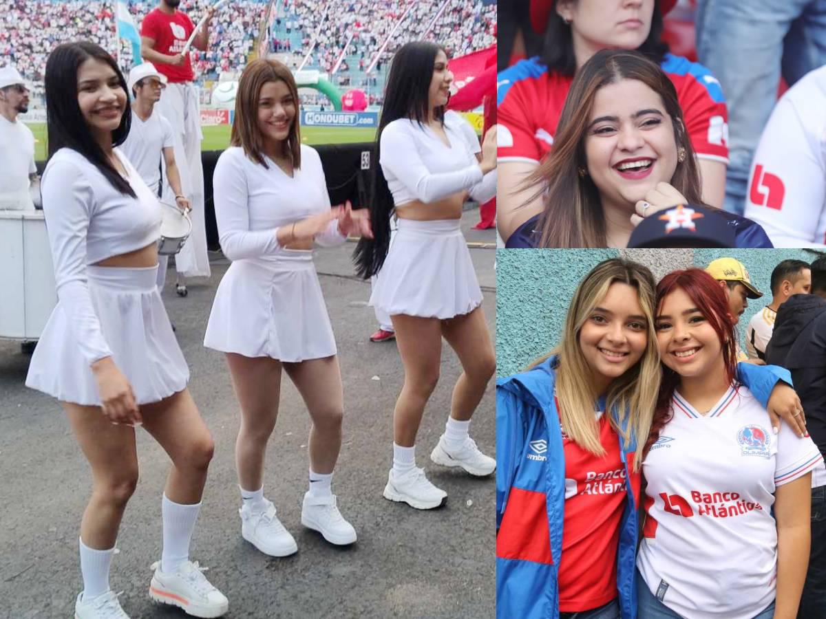 Derroche de belleza en la final: aficionadas, edecanes y presentadores disfrutan del Olimpia vs Motagua