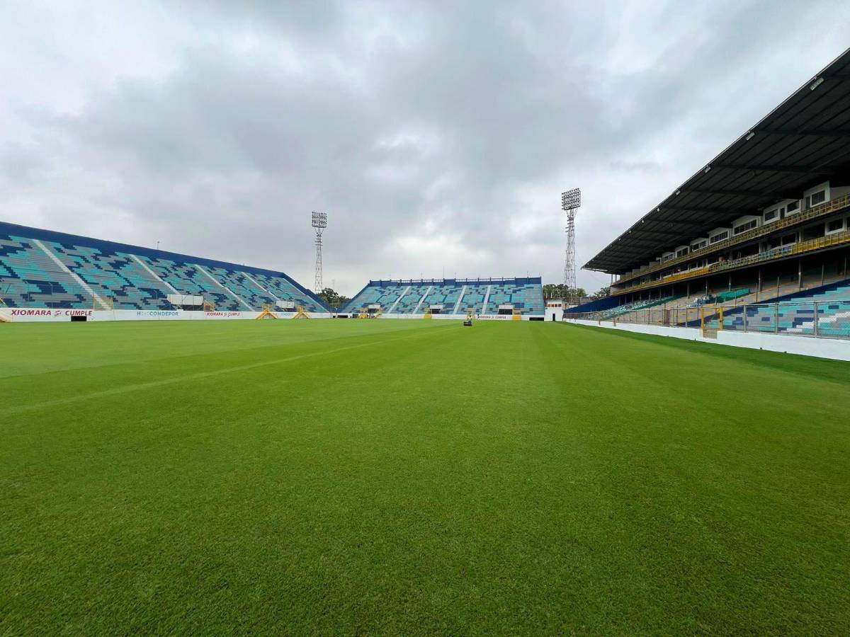 Pintura nueva e instalación de butacas en el Estadio Morazán: así pulen el recinto sampedrano previo a su reapertura