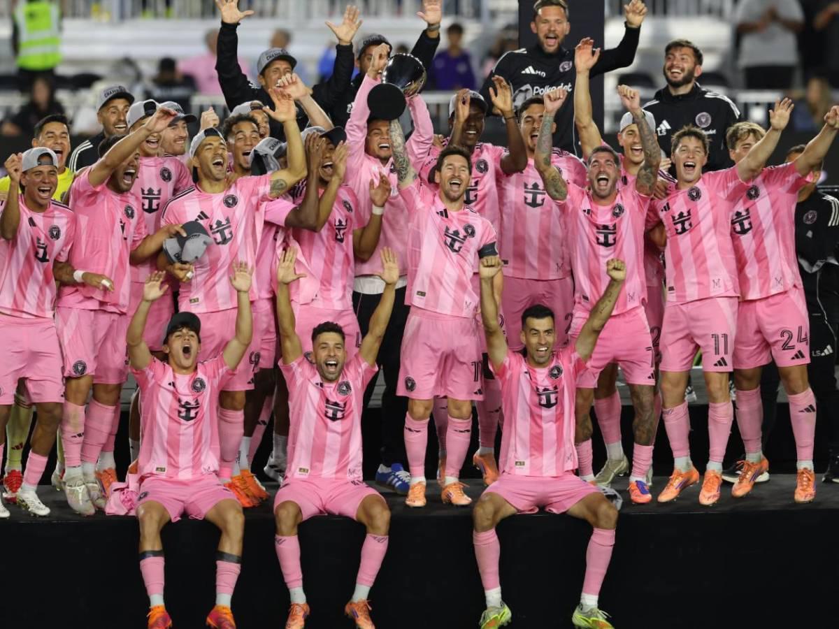 Messi protagoniza pelea, el tremendo beso que le dieron y David Ruiz celebra con Leo el título de Inter Miami en la MLS