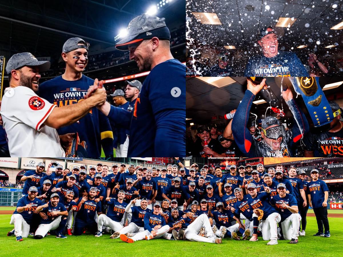 Mauricio Dubón recibió sorpresa y Astros de Houston desatan locura en celebración tras ganar división oeste en MLB