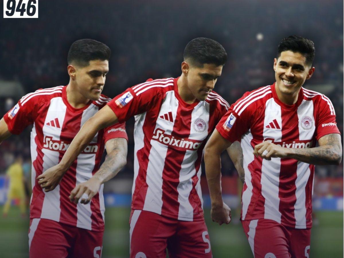 Furor por Luis Palma: Las fotos que dejó el estreno goleador del hondureño con el Olympiacos en Copa de Grecia