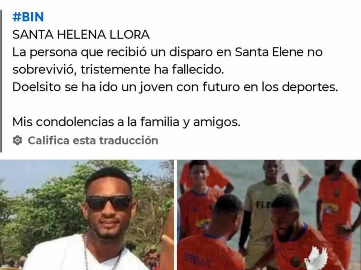 ¡Consternación! Asesinan a futbolista de equipo de Liga de Ascenso de Honduras: Se ha ido un joven con futuro