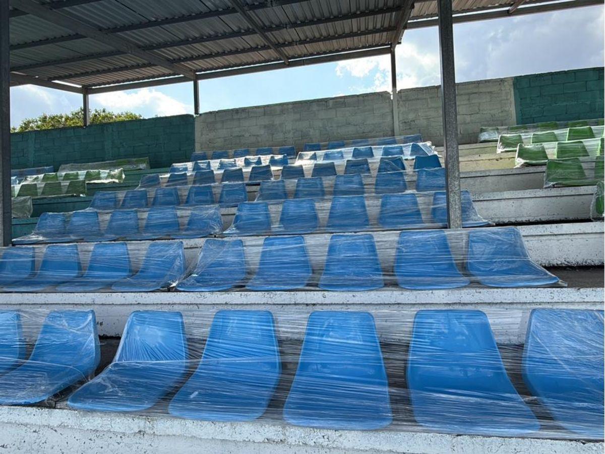 ¡Génesis PN embellece su casa! Instalan butacas nuevas en el Estadio Roberto Suazo Córdova