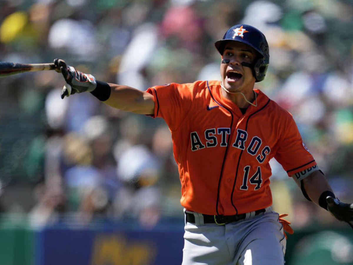 Mauricio Dubón conectó espectacular jonrón y le dio el triunfo a los Astros sobre Oakland