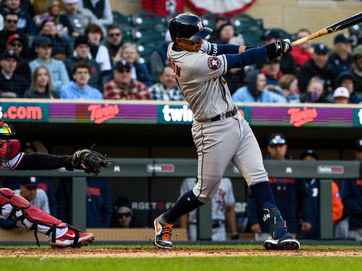 Mauricio Dubón conectó dos imparables en la derrota de Astros de Houston ante los Mellizos