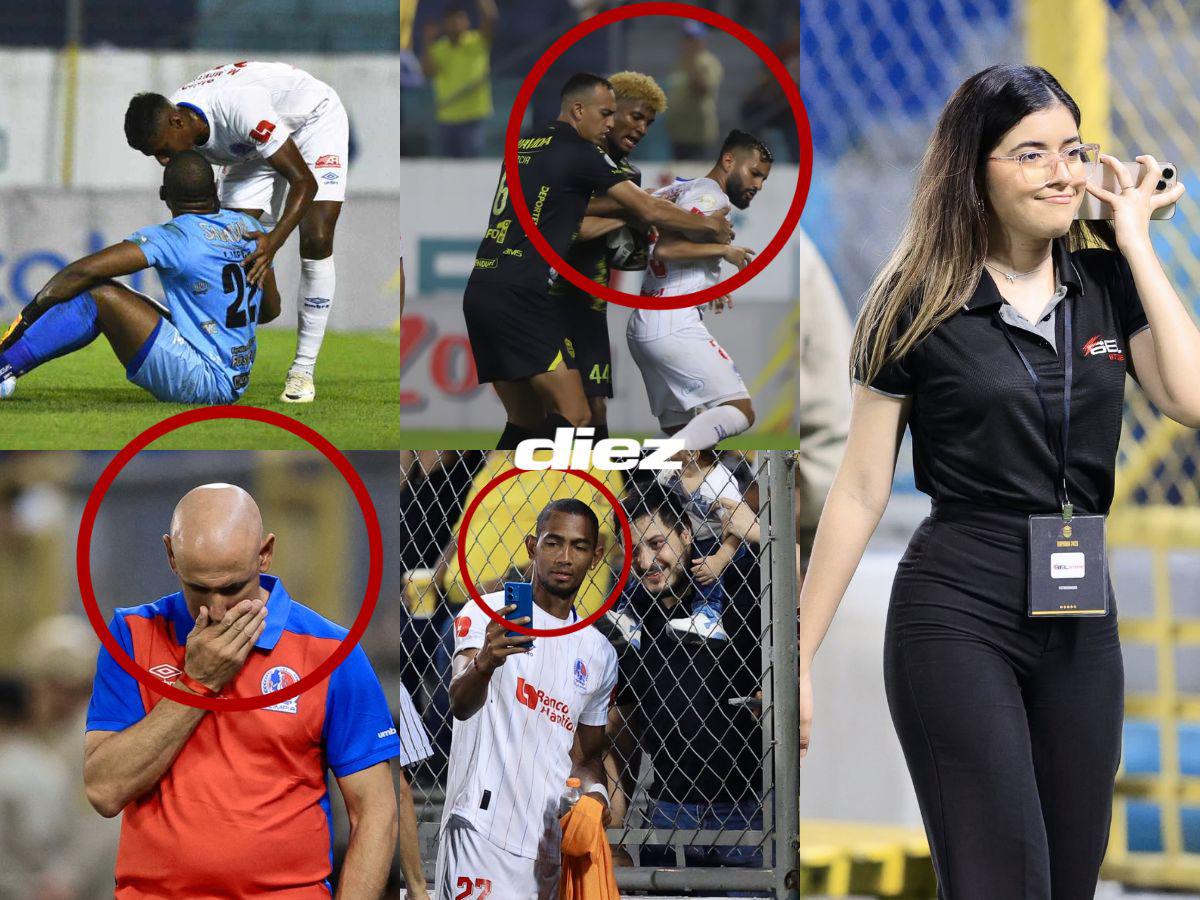 Zafarrancho entre Real España-Olimpia, amargura de Espinel y las chicas bellas que adornaron el primer clásico de 2025