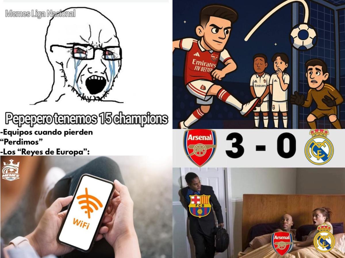 Courtois y Barcelona son protagonistas: los memes destruyen al Real Madrid tras goleada del Arsenal en Champions League
