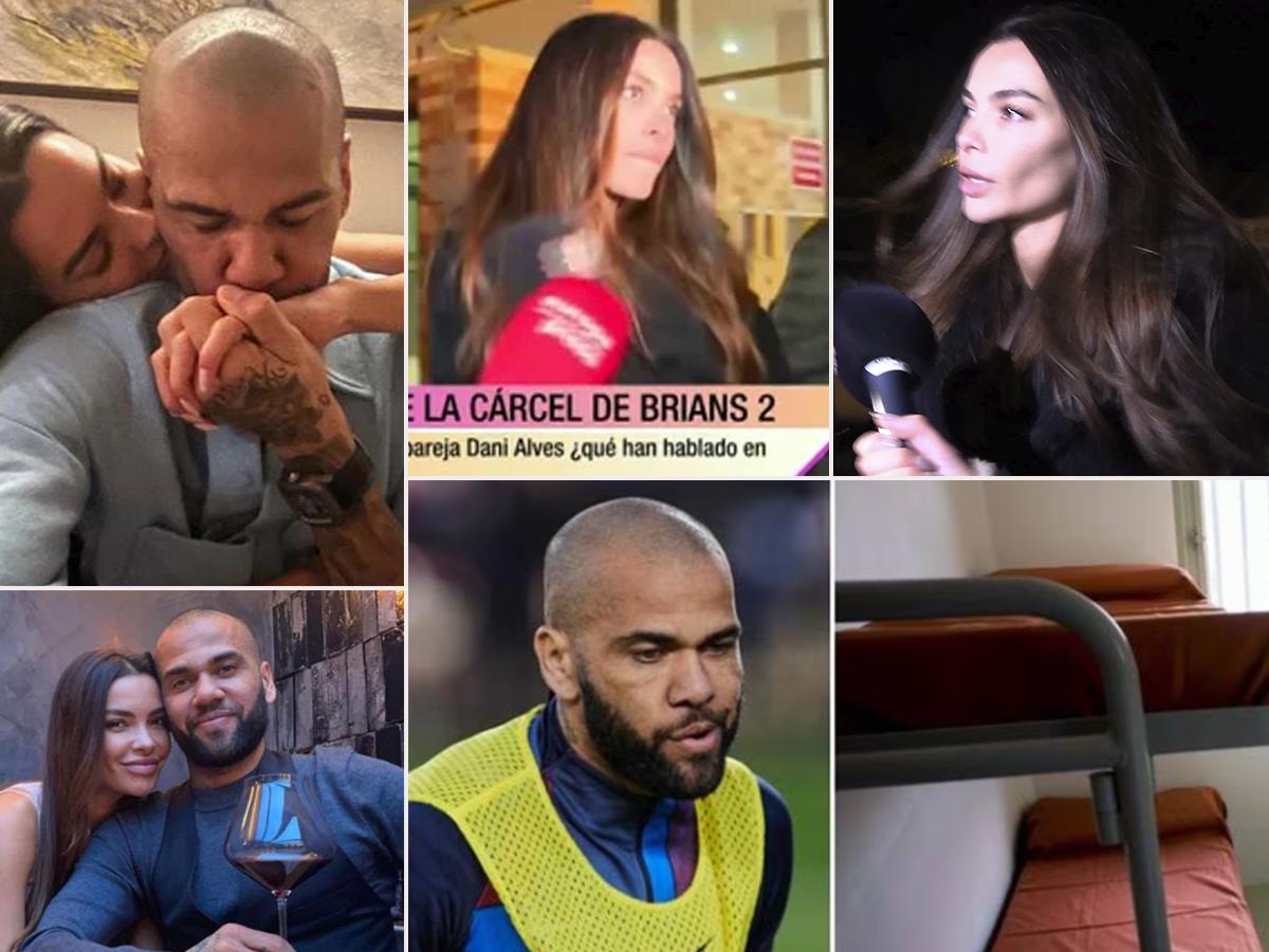 ¿Se divorciaron? Así fue la visita de Joana Sanz a Dani Alves por 50 minutos y su confesión luego de abandonar la cárcel