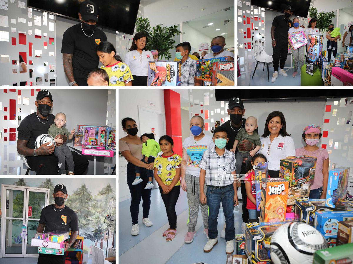 ¡Qué crack! El lindo gesto de Romell Quioto en la Fundación Hondureña para el Niño con Cáncer