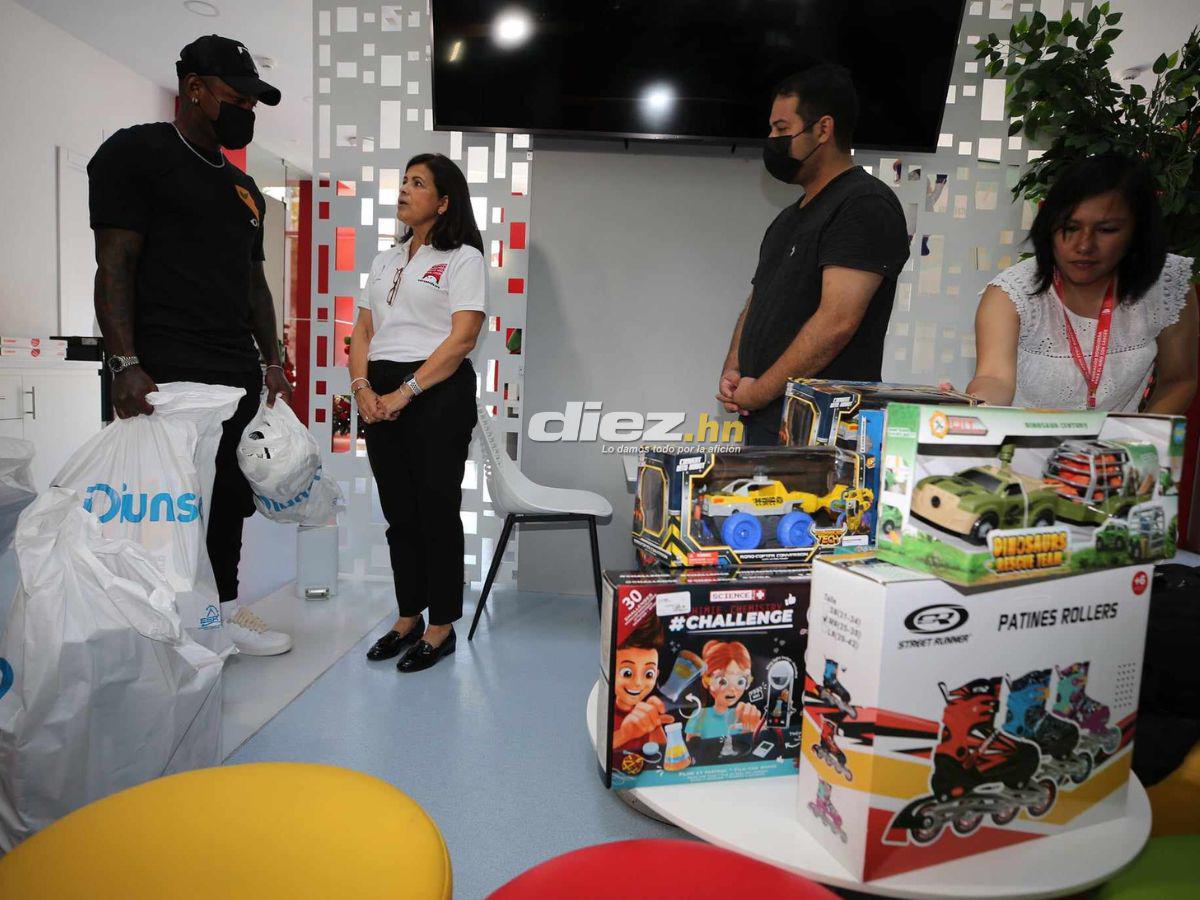 ¡Qué crack! El lindo gesto de Romell Quioto en la Fundación Hondureña para el Niño con Cáncer