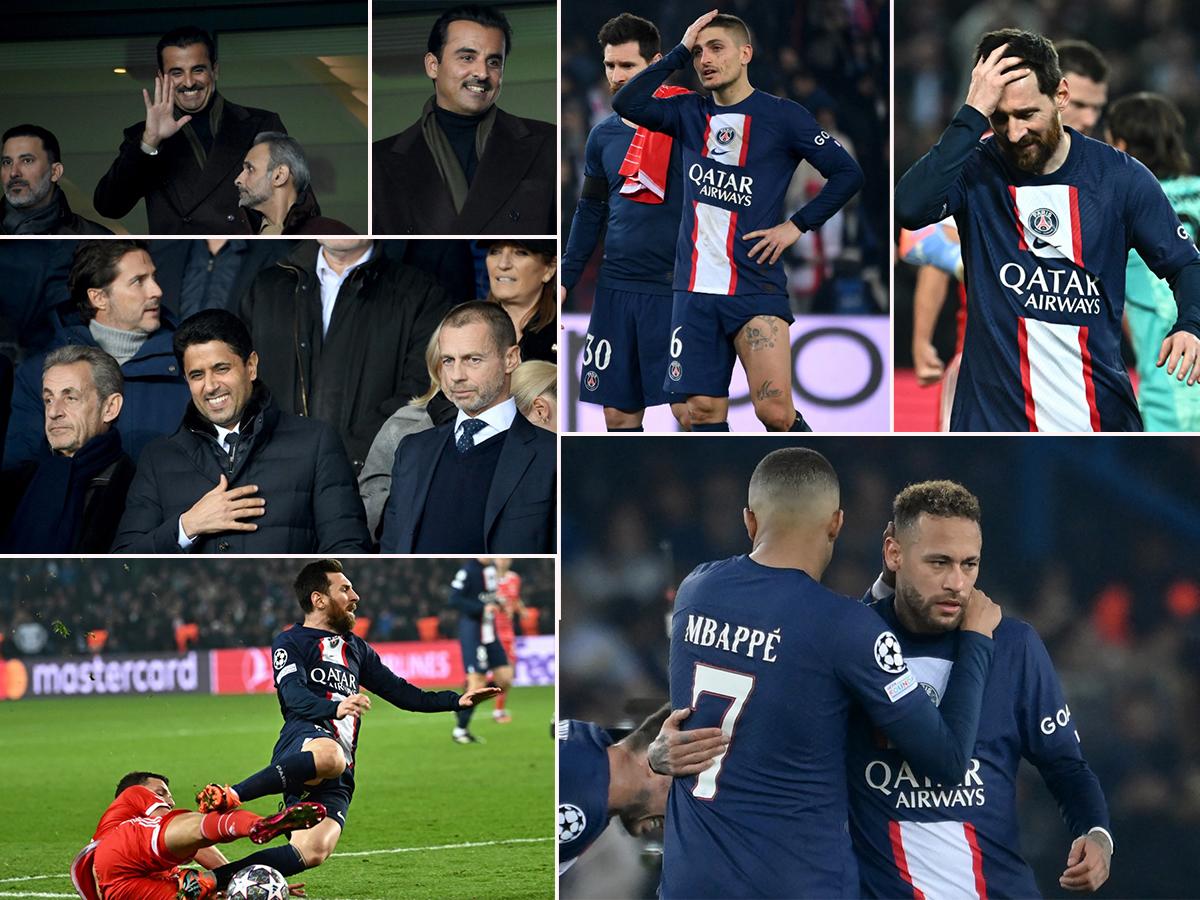 ¿Resignados? Los gestos de los jugadores del PSG por la derrota, quién se llevó la camiseta de Messi y así fue captado el emir de Qatar