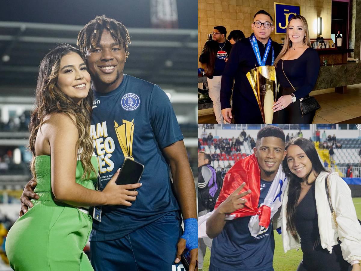 Esposas, novias y familiares, así celebraron los seres más queridos de los futbolistas campeones con Motagua