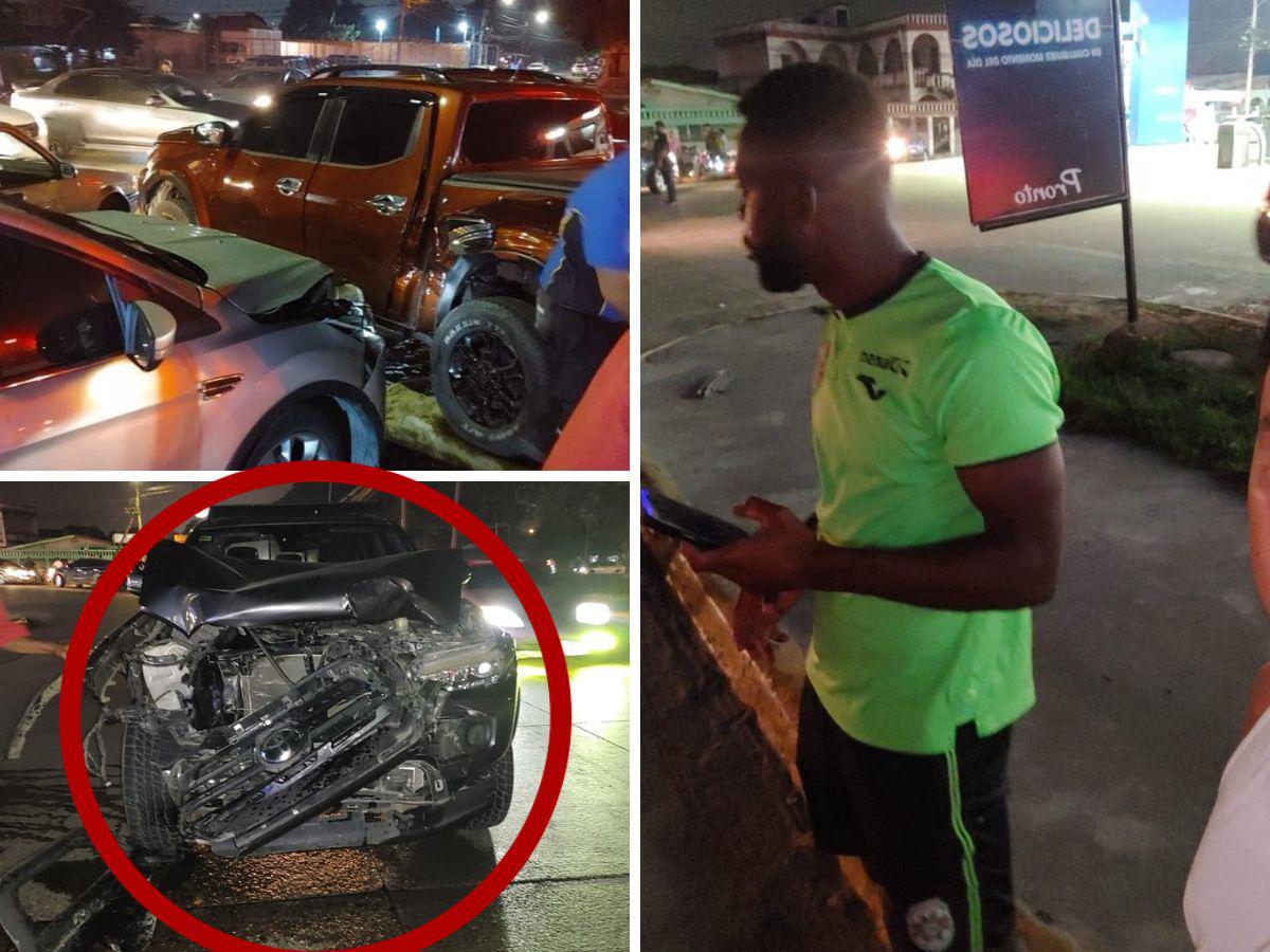 Futbolista del Marathón sale ileso tras sufrir aparatoso accidente en San Pedro Sula