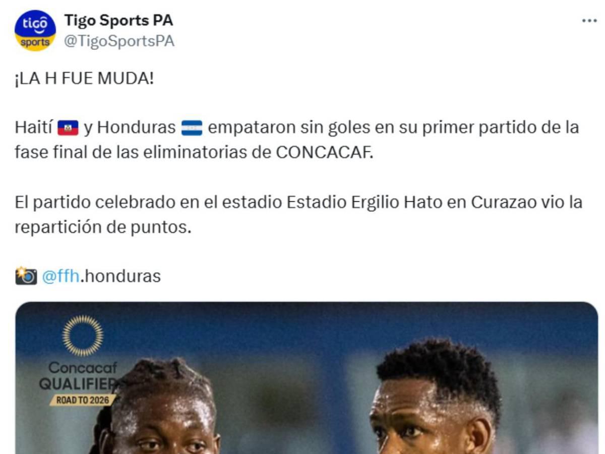 Periodista de Panamá se mofa de Honduras y reconocido portero de Liga Nacional se molesta tras empate de la Bicolor