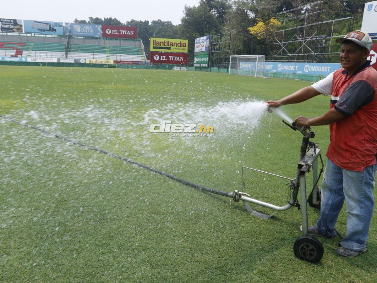 Así embellecen el nuevo Estadio Yankel Rosenthal que albergará la final entre Marathón vs Olimpia; ¡habrá luz artificial!