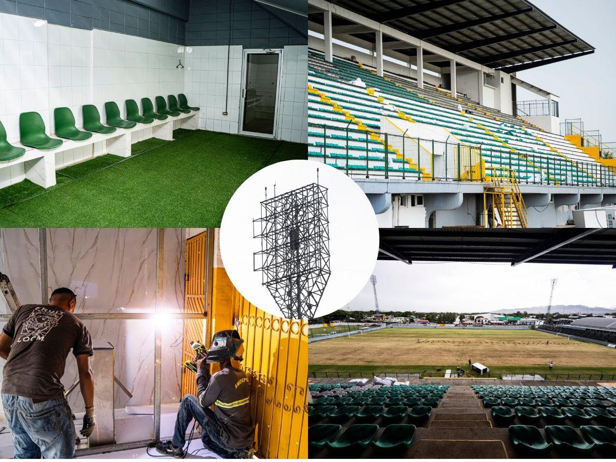 ¡Una belleza! La nueva cara del Estadio Excélsior de Puerto Cortés: Estos son los modernos cambios de la casa del Platense