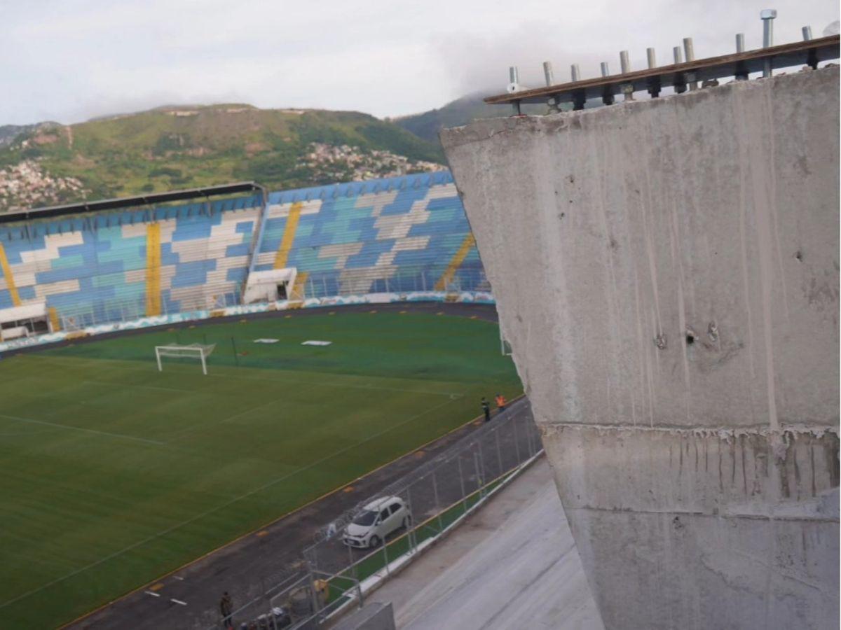 Condepor pone en marcha una de las fases decisivas de la instalación del nuevo techado en el Estadio Nacional