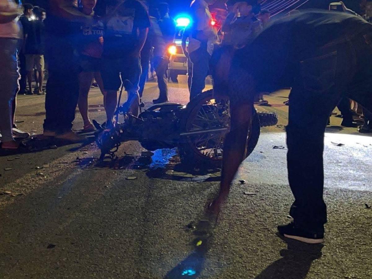 Futbolista hondureño muere tras accidentarse: así quedó su motocicleta luego del trágico choque