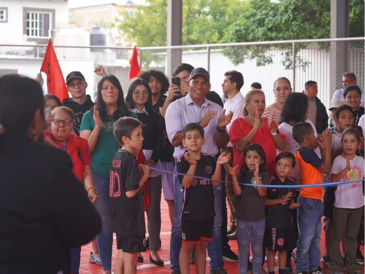¡Llegó la 102! Condepor inaugura cancha de usos múltiples en la colonia Bernardo Dazzi de Tegucigalpa