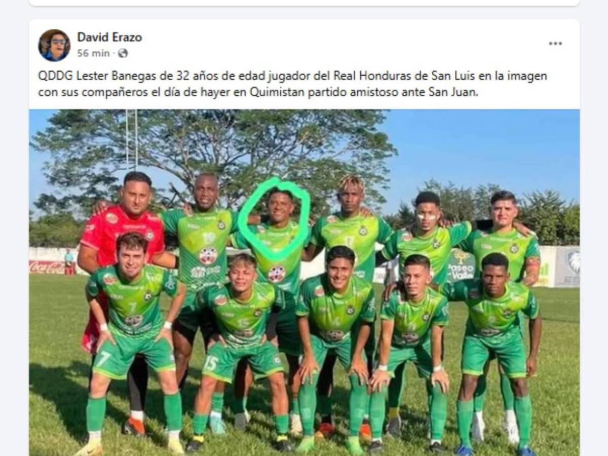 Consternación por muerte de Lester Banegas, exjugador de Liga de Ascenso: este fue su último mensaje de WhatsApp