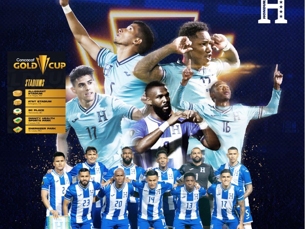Oficial: Selección de Honduras conoce fechas, sedes y horarios de sus partidos de la fase de grupos de Copa Oro