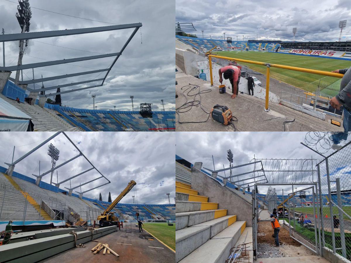¡El techo del Estadio Nacional agarra forma! Condepor instala el primer cuadrante en las gradas de sol centro