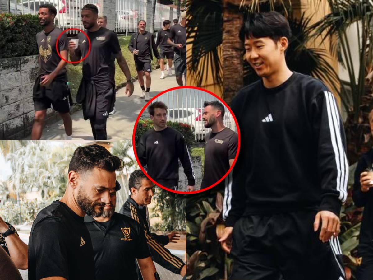 Son quedó enamorado del café de Honduras: así disfrutaron los futbolistas de LAFC en las calles de SPS previo al partido